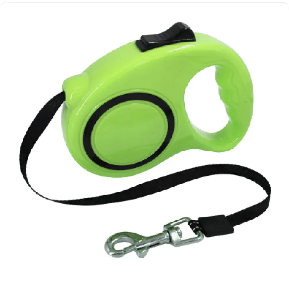 Pet Automatic Retractable Leash with Bone Print — Stylish & Durable | 3m / 5m