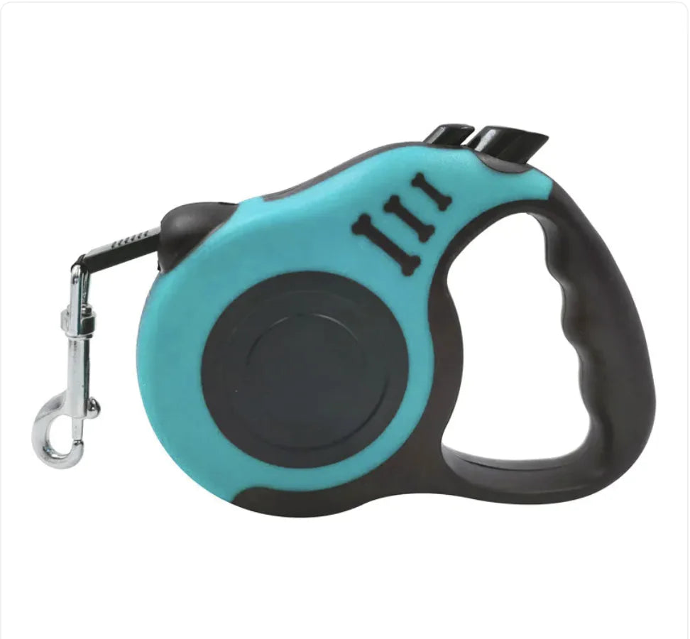 Pet Automatic Retractable Leash with Bone Print — Stylish & Durable | 3m / 5m