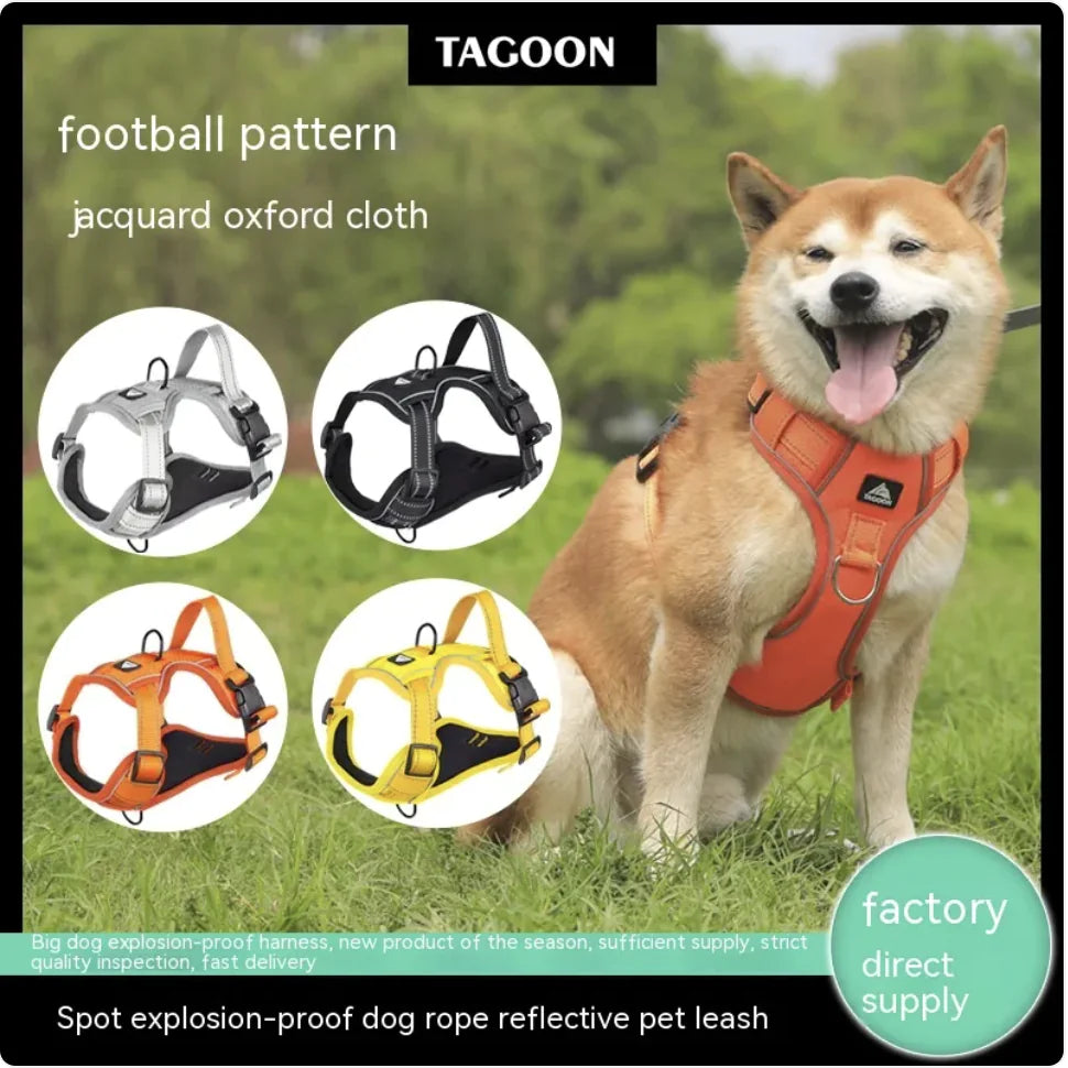 Fenya™ Reflective Dog Harness with Leash — Durable Polyester