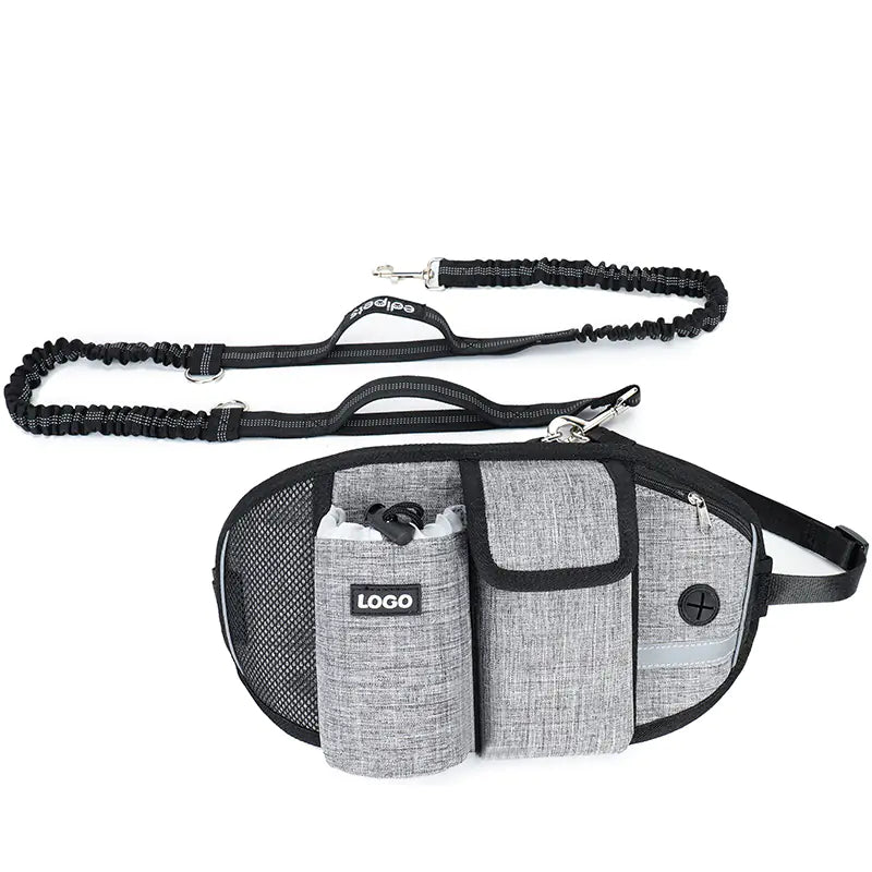 Fenya™ Hands-Free Dog Training Leash with Waist Bag Storage — Run, Walk & Train Comfortably | Multi-Pocket Outdoor Design