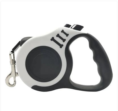 Pet Automatic Retractable Leash with Bone Print — Stylish & Durable | 3m / 5m