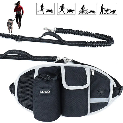 Fenya™ Hands-Free Dog Training Leash with Waist Bag Storage — Run, Walk & Train Comfortably | Multi-Pocket Outdoor Design