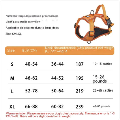 Fenya™ Reflective Dog Harness with Leash — Durable Polyester