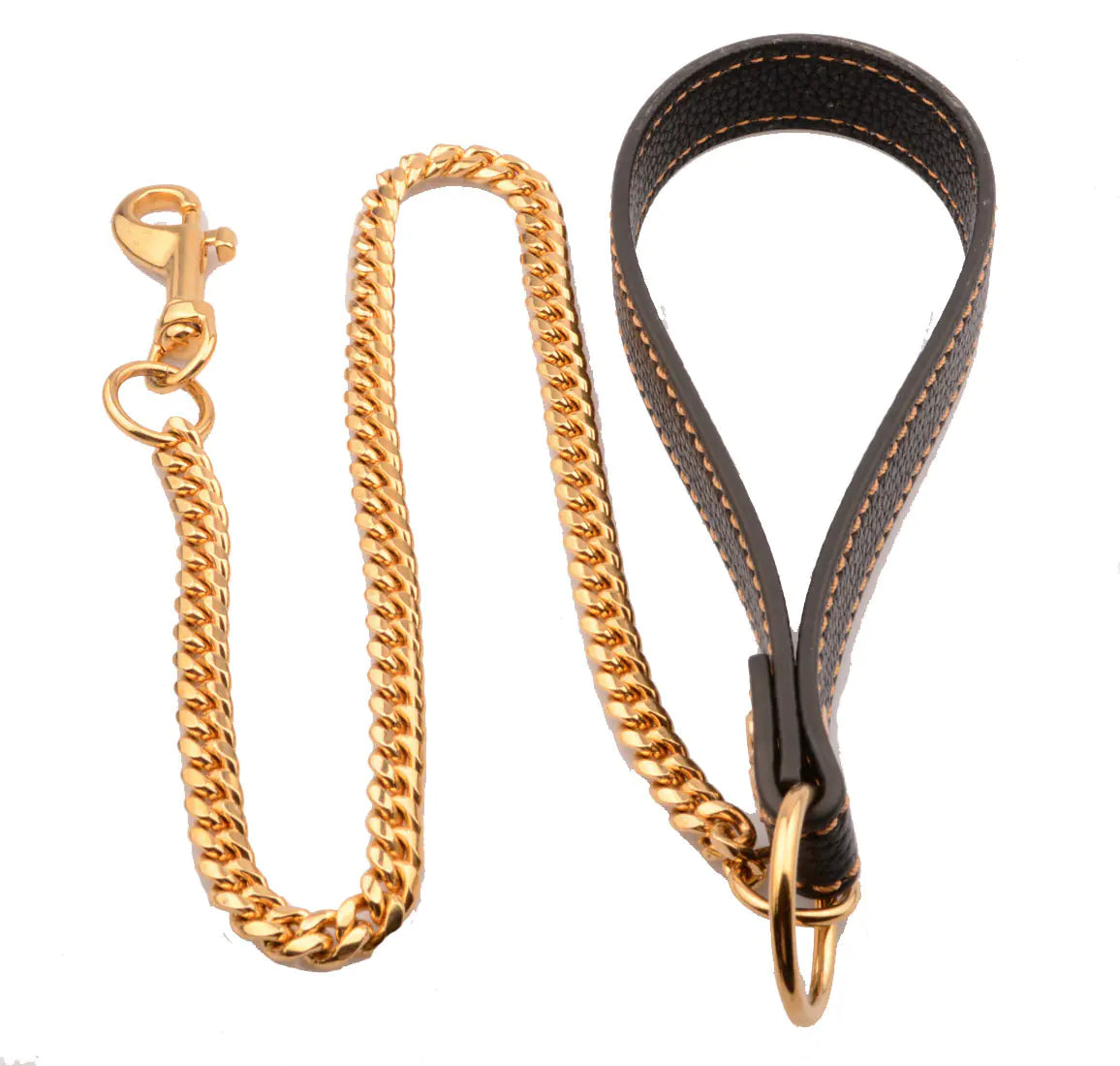 Fenya™ Cuban Chain Dog Necklace — 10mm Gold Stainless Steel | Stylish & Durable